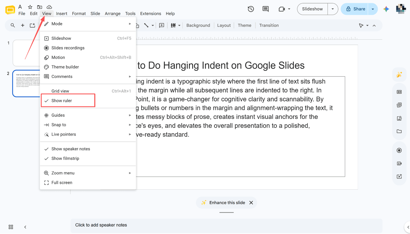 How to Do Hanging Indent on Google Slides: 3 Simple Layout Techniques