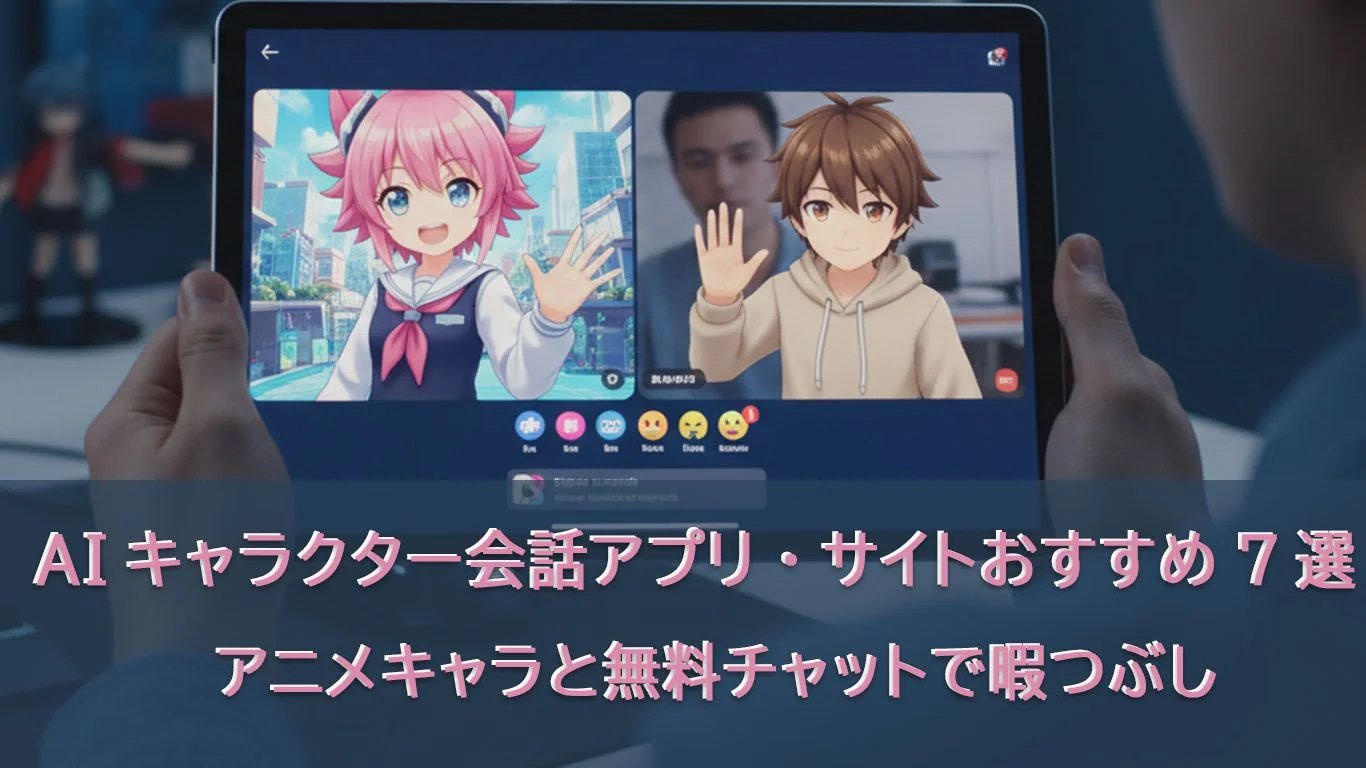 AIキャラクター会話アプリ・サイトおすすめ10選!アニメキャラと無料チャットで暇つぶし