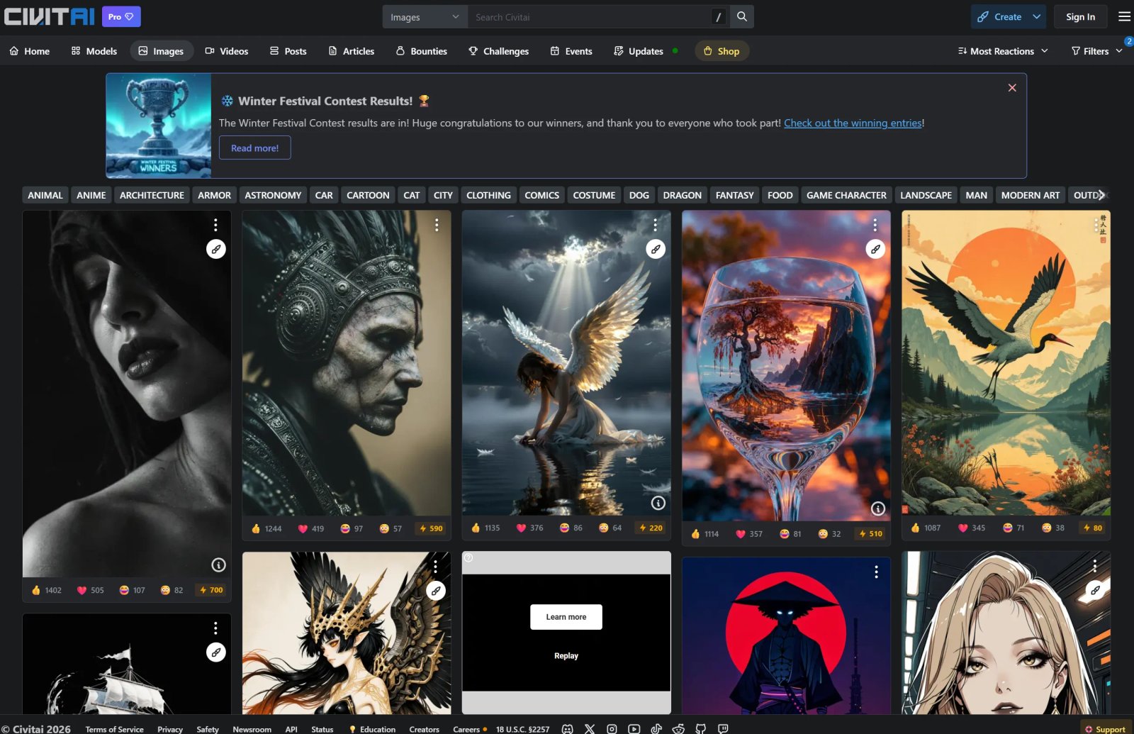 Civitai イラスト自動生成サイト