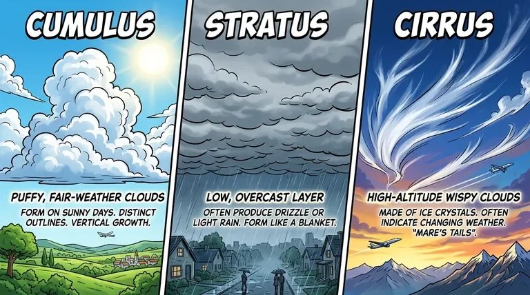 comparaison des types de nuages