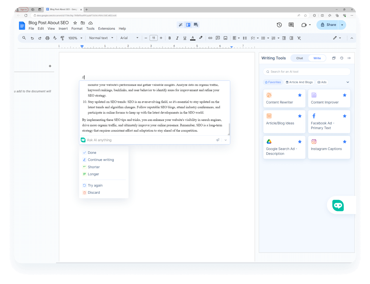 Transformez Google Docs en une <span class="text-[#00D3B6]">alternative avancée à Notion AI</span>