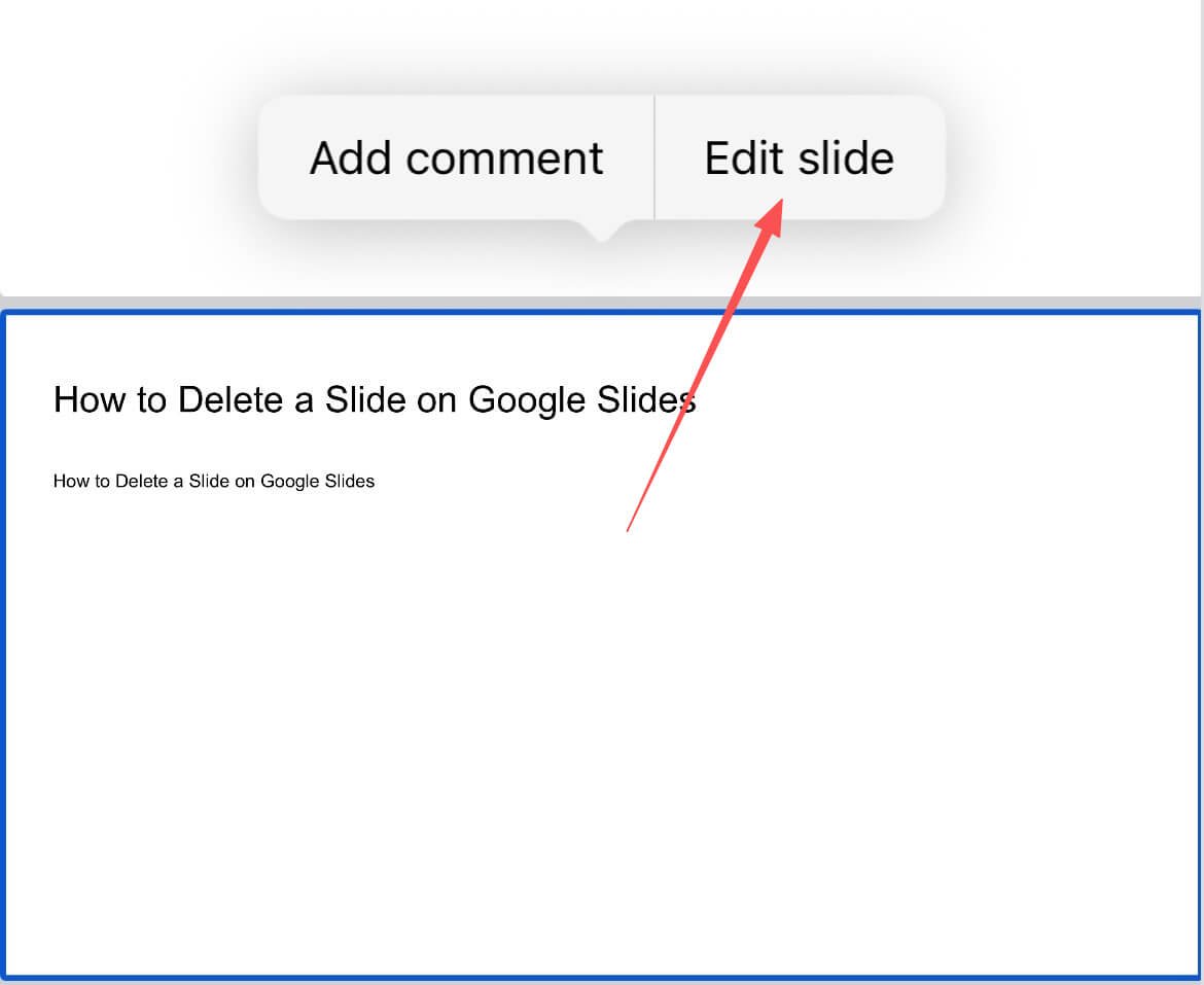 Dia bewerken in Google Slides