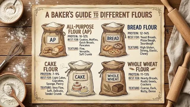 comparaison des types de farine