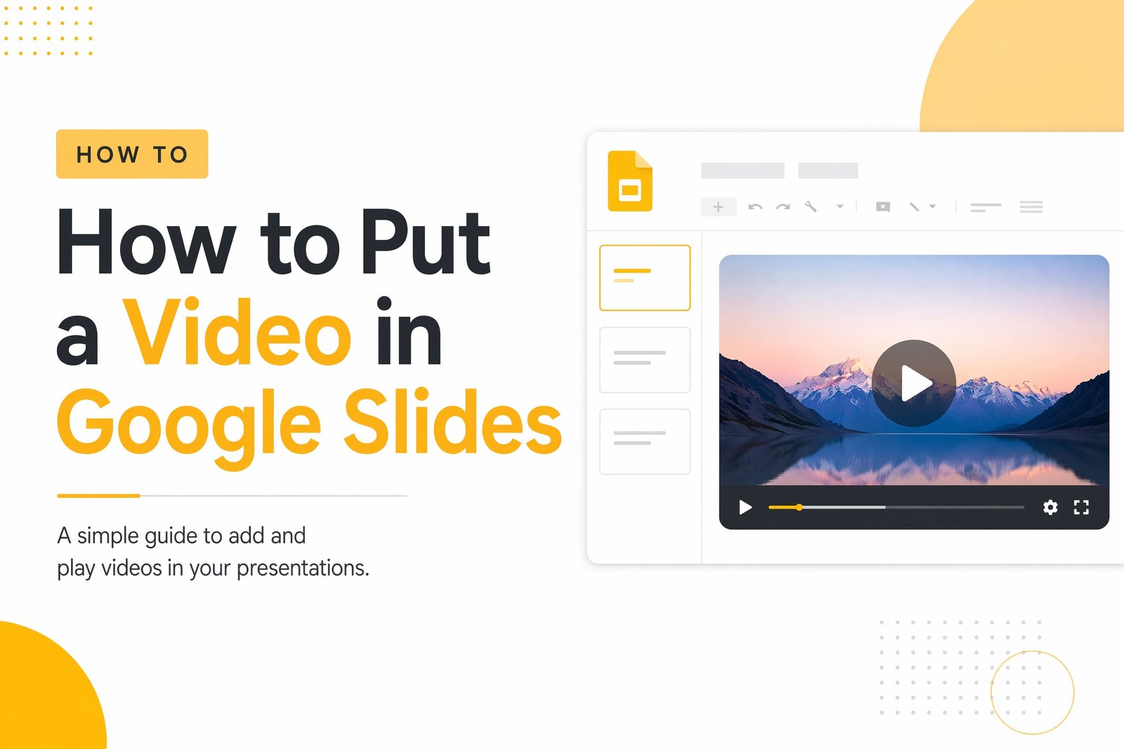 Comment insérer une vidéo dans Google Slides ?