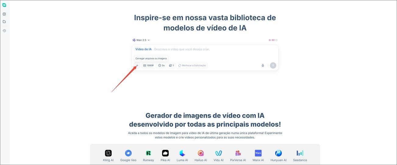 Upload uma imagem original