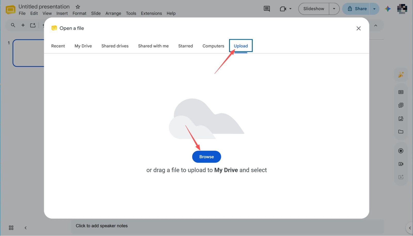 subir archivos locales