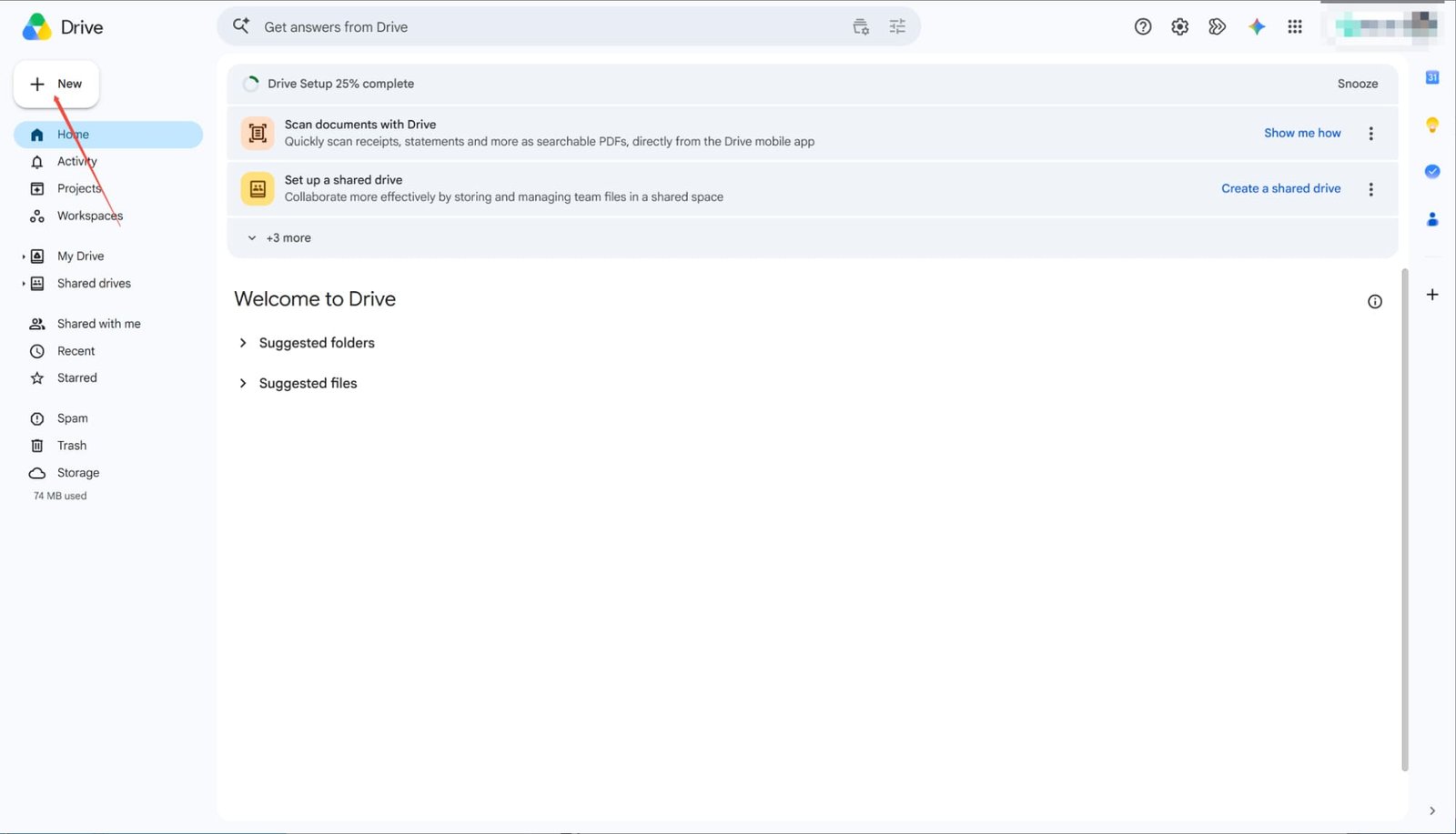 Subir la presentación de PowerPoint a Google Drive.