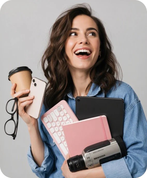 Designer creating visual assets